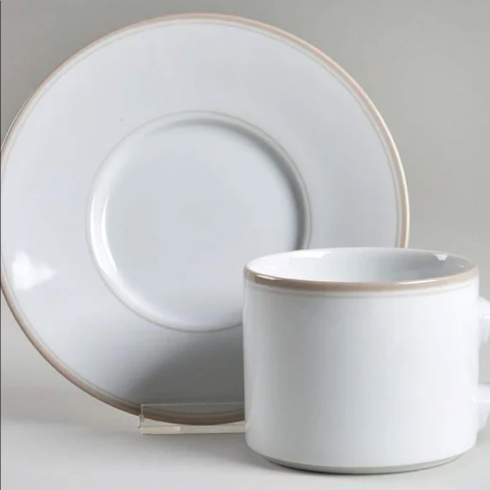 Dansk Concerto Allegro Taupe Cup & Saucer